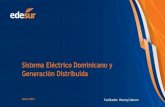 Sistema Eléctrico Dominicano y Generación Distribuida...Sistema Eléctrico Dominicano - Evolución de la Matriz de Generación Fuel 289.46 19% Carbón 373.58 24% Gas natural 650.74