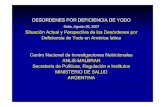 Anexo XI deficiencia de yodo. - Argentina.gob.ar9Contenido de yodo entre 15 y 40 ppm en ≥90% de una muestra representativa a nivel de hogares 9Determinación de yodo por titulación