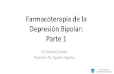 Farmacología de la Depresión Bipolar: Parte 1 · 2020. 10. 1. · antidepresivos [2] Meta-análisis 1 -Smith, L. A., et al (2010). Valproate for the treatment of acute bipolar depression: