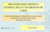 REGISTRO ELECTRÓNICO GENERAL DE LA UNIVERSIDAD DE CÁDIZ · 2021. 3. 11. · Registro electrónico (art. 16 LPAC). Tanto el Registro Electrónico General de cada Administración