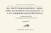CE 1992: REALIDADES Y PERSPECTIVAS - ILDIS Ecuador...Es una publicación preliminar del Instituto Latinoamericano de In vestigaciones Sociales, ILDIS, para el Seminario ' Internacional