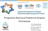 Programa Nacional Contra la Sequía Pronacose · 2013. 12. 19. · 2. programa de capacitación (conceptos básicos de la sequía y casos de éxito con expertos nacionales e internacionales)