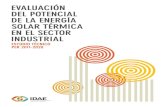 Evaluación del potencial de la energía solar térmica en el ......Evaluación del potencial de la energía solar térmica en el sector industrial. Estudio Técnico PER 2011-2020
