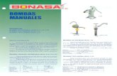 Grupo Industrial Bonasa - BONASAgrupoindustrialbonasa.com.mx/fichas/bombas-manuales.pdf · 2015. 10. 28. · DATOS GENERALES Las bombas R-2 y J-23 están construidas totalmente de