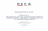 Manual PEFA 2016 Volumen I: El proceso de las evaluaciones … · 2020. 7. 3. · 8.1 Presentación del borrador final del informe al Gobierno ... y ofrece una base para planificar