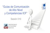“Guías de Comunicación de Alto Nivel y Competencias ICF”...11 EL COACH CREA CONSCIENCIA Habilidad de integrar fuentes de información Determinar preocupaciones del cliente Proponer