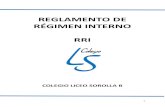 REGLAMENTO DE RÉGIMEN INTERNO RRI · 2021. 3. 26. · El Reglamento de Régimen Interno (RRI) es el documento que regula el funcionamiento del Centro en sus diferentes ámbitos: