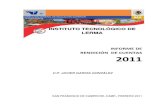 Informe de Rendición de Cuentas 2011 · Instituto Tecnológico de Lerma Informe de Rendición de Cuentas 2011 5 e innovación en el estado de Campeche; con programas académicos