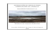 EXTRACCIÓN DE ARCILLA PARA FABRICACIÓN DE LADRILLOEl proyecto de la Extracción de arcilla para fabricación de ladrillo de la empresa Mazarrón Paraguay S.A., una cantera para extracción