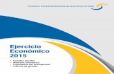 Ejercicio Económico 2015 - Portal FUECAhome.fueca.es/wp-content/uploads/sites/3/2016/07/... · 2016. 7. 4. · Índice Cuentas anuales, Memoria y Liquidación del presupuesto 2015