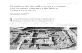 Estudios de arquitectura romana. Las termas mayores de Mura, … · 2021. 1. 21. · es interesante la comparación en funcionamiento, forma y dimensiones con las termas stabiane