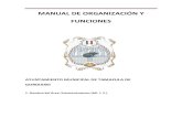 MANUAL DE ORGANIZACIÓN Y FUNCIONEStamazuladegordiano.gob.mx/pdf-transparencia/2019/manuales... · 2019. 10. 24. · 1.1 INTRODUCCION El presente Manual de Organización y Funciones