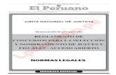 REGLAMENTO DE CONCURSOS PARA LA SELECCIÓN Y NOMBRAMIENTO DE JUECES … · 2021. 2. 4. · El Peruano / Jueves 4 de febrero de 2021 NORMAS LEGALES 3 REGLAMENTO DE CONCURSOS PARA LA