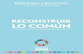 RECONSTRUIR LO COMÚN - Agenda 2030 · 2020. 7. 29. · INFORME DE PROGRESO 2020 Reconstruir lo común. La Implementación de la Agenda 2030 El próximo 25 de septiembre se cumplen