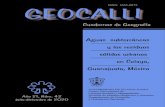 Geocalli, Cuadernos de Geografía · 2021. 5. 3. · Geocalli, Cuadernos de Geografía, Año 21, núm. 42 julio-diciembre de 2020 es una publicación semestral editada por la Universidad