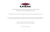 UNIVERSIDAD INTERNACIONAL DEL ECUADOR FACULTAD DE … · 2017. 7. 30. · i UNIVERSIDAD INTERNACIONAL DEL ECUADOR FACULTAD DE INGENIERÍA CIVIL PORTADA Disertación previa a la obtención
