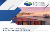 Memoria De Labores 2020 De Labores... · 2021. 5. 5. · Directiva en la “Cumbre de líderes portuarios a nivel nacional”, desarrollado por la Asociación Americana de Autoridades
