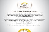 GACETA MUNICIPALtultepec.gob.mx/pdf/2019/reglamentos/REGLAMENTO OFICLÍA... · 2019. 7. 4. · 2019 ent v apat alazar. ”. de mayo de gaceta municipal 4 Índice introducciÓn obejtivo