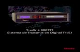 Starlink 9003T1 Sistema de Transmisión Digital T1/E1 · 2019. 3. 31. · Control de transmisión y su funciona- ... (izquierdo y derecho), y audio digital AES/EBU (menos entradas