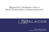 Migraci³n a Software Libre a Nivel Corporativo y Gubernamental