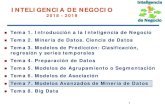INTELIGENCIA DE NEGOCIO - Universidad de Granada · 2018. 11. 27. · INTELIGENCIA DE NEGOCIO 2018 - 2019 Tema 1. Introducción a la Inteligencia de Negocio Tema 2. Minería de Datos.