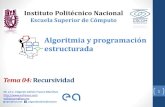 Tema 04: Recursividad - eafranco.com · 2020. 7. 5. · Tema 04: Recursividad Estructuras de datos (Prof. Edgardo A. Franco) ... •¿Qué pasa si se hace una llamada recursiva que