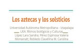 Los aztecas y los solsticiossgpwe.izt.uam.mx/files/users/uami/ifig/Los_aztecas_y_los...En la cultura azteca los sucesos astronómicos han sido registrados en códices. Estos códices