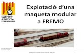 maqueta modular a FREMO · 2021. 6. 20. · Presentació a la Jornada Tècnica Virtual del 19.06.2021 20 Explotació d’una maqueta modular a FREMO • 3r pas: calcular les distancies