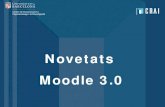 Novetats Moodle 3 - Universitat de Barcelonadiposit.ub.edu/.../2445/99554/2/Moodle_3_0_Novetats.pdf · 2020. 5. 19. · Novetats. Moodle 3.0. Perfil d’usuari. Més informació en