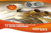 EXTRACTORES AXIALES DE ALTA PRESIÓN - SODECA · HTP Extractores axiales tubulares de alta presión Extractores axiales tubulares de alta presión y gran robustez, especialmente diseñados