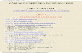CÓDIGO DE DERECHO CANÓNICO (1983) · 2019. 11. 29. · CÓDIGO DE DERECHO CANÓNICO (1983) Art. 3.-De la remoción 192-195 Art. 4.-De la privación 196 Título X. De la prescripción