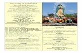 Our Lady of Guadalupe Parish and Shrine · 2013. 5. 17. · y padrinos) Charlas pre-bautismales cada segundo míercoles del mes a las 7 p.m. en la cafeteria. Mrs. Helen Persing Matrimonio: