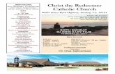 Christ the Redeemer · 2020. 2. 16. · Las charlas pre-bautismales se ofrecen el tercer sábado de cada mes. Si desea bautizar a su niño entre las edades de recién nacido a 6 años