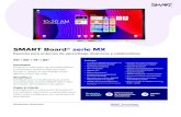 SMART Board® serie MX · 2021. 6. 7. · Mejores experiencias de tacto y tinta Con 20 puntos táctiles únicos en iQ Android y en ordenadores Windows® y Mac®, la diferenciación