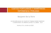 COSTOS PORTUARIOS Y MARÍTIMOS: EXPERIENCIA PERUANAs017.sela.org/.../2759419/costos-portuarios-y-maritimos.pdf · 2018. 10. 15. · Costos Portuarios Logísticos sin Flete 22 Terminales