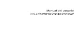 Manual del usuario EB-X02/VS210/VS310/VS315W · 2015. 12. 4. · Cámara de documentos Epson DC-06 (ELPDC06) V12H321005 Cámara de documentos Epson DC-10s ELPDC10S Cámara de documentos
