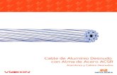 Cable de Aluminio Desnudo con Alma de Acero ACSR€¦ · Cable de aluminio 1 350 desnudo en temple duro con alma de acero galvanizado, tipo ACSR. Especiﬁcaciones - NOM-063-SCFI