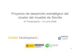Proyecto de desarrollo estratégico del cluster del mueble de ...Evolución del clúster del mueble de Sevilla Mercado nacional estancado (valor) El sector español del mueble prevécrecer