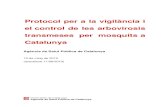 Protocol per a la vigilància i el control de les arbovirosis transmeses per mosquits ... · 2020. 10. 15. · Protocol per a la vigilància i el control de les arbovirosis importades