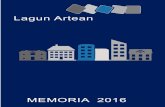 Índice - Lagun Artean...2 Memoria de actividades 2016 • Lagun Artean Nuestro agradecimiento a todas las entidades públicas y privadas, así como, a personas socias y al voluntariado