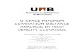 U-SPACE MINIMUM SEPARATION DISTANCE ANALYSIS IN HIGH … · 2020. 10. 6. · U-space minimum separation distance analysis in high density scenarios 4 1. Términos y acrónimos TÉRMINO
