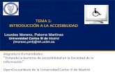 TEMA 1: INTRODUCCIÓN A LA ACCESIBILIDADocw.uc3m.es/.../tema-1-introduccion-a-la-accesibilidad.pdf · 2015. 7. 21. · TEMA 1: INTRODUCCIÓN A LA ACCESIBILIDAD Lourdes Moreno, Paloma