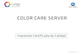 COLOR CARE SERVER - LFP Consulting...Cliente2 Cliente1 Alta Producción PDF/X PDF TIFF JPEG EPS Native Files … Prueba de contrato ColorCare Server Flujo de Trabajo estándar Controlador