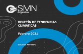 BOLETÍN DE TENDENCIAS CLIMÁTICAS...Volumen XXVII Nº 2 Boletín de tendencias climáticas, vigilancia del clima y pronóstico climático trimestral para Argentina El pronóstico