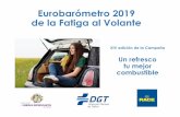 Eurobarómetro 2019 de la Fatiga al Volante - DGT · Campañas de concienciación motociclistas en Moto GP. Organización de jornadas con los Institutos de Prevención de ... 18-24