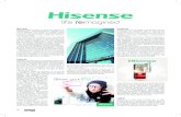 Hisense · mérica, en 2011, Hisense se esta-bleció en México como país es-tratégico y consiguió posicionarse como marca líder en el mercado de televisores, con un portafolio