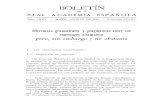 BOLETIN - Inicio...BOLETIN DE LA REAL ACADEMIA ESPAÑOLA To~w LXXV.- MAYO -AGOSTO DE 1995. - CuADERNO CCLXV Diferencias gramaticales y pragmáticas entre los conectores discursivos
