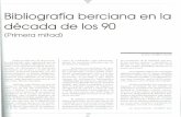 Bibliografia berciana en la década de los90 - IEB...Bibliografia berciana en la década de los90 (Primera mitad) Entre los días 20 y 24 de noviem-bre del pasado año, organizado
