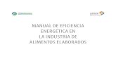 Manual de eficiencia energética en la industria de ... · Manual de eficiencia energética en la industria de aliMent Os elaBOradOs 2.4 Usos auxiliares de energía 34 2.5 Generación