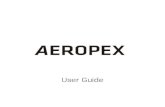 Aeropex User Guide · 2020. 6. 11. · La luz LED del indicador pasará de rojo a azul cuando la carga se haya completado. Estando apagados, mantenga presionado el botón de encendido